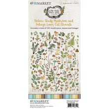 Load image into Gallery viewer, Embellishments: 49 and Market-Nature Study Laser Cut Outs-Mushrooms & Foliage