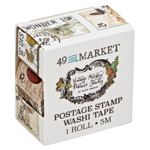 Load image into Gallery viewer, Embellishments: 49 And Market Postage Washi Tape Roll-Nature Study
