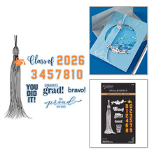 Load image into Gallery viewer, Hot Foil: Spellbinders-CLASSIC MOUSE GRADUATION SENTIMENTS PRESS + FOIL PLATE & DIE SET