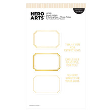 Load image into Gallery viewer, Hot Foil: Hero Arts-HERO ARTS LOVELY LABELS LETTERPRESS + FOIL & CUT