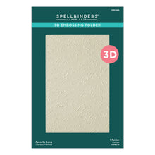 Load image into Gallery viewer, Embossing Folder: Spellbinders-FAVORITE SONG 3D EMBOSSING FOLDER