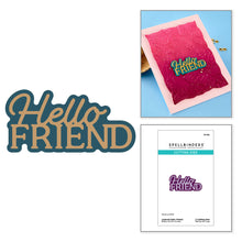 Load image into Gallery viewer, Dies: Spellbinders-LAYERED HELLO FRIEND ETCHED DIES