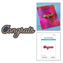 Load image into Gallery viewer, Dies: Spellbinders-LAYERED CONGRATS ETCHED DIES