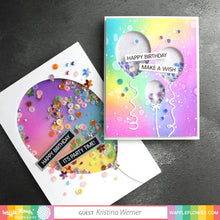 Load image into Gallery viewer, Dies: Waffle Flower Crafts-Birthday Balloons Die