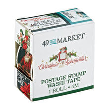 Load image into Gallery viewer, Embellishments: 49 And Market Christmas Spectacular 2023 Washi Tape Roll-Postage Washi