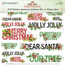 Load image into Gallery viewer, 49 And Market Rub-Ons 12"X12"-Sentiments, Christmas Spectacular 2023