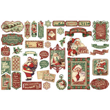 Load image into Gallery viewer, Embellishments: Graphic 45 Ephemera Die-Cut Assortment-Letters To Santa