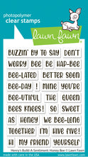 Load image into Gallery viewer, Stamps: Lawn Fawn-Henry’s Build-A-Sentiment: Honey Bee