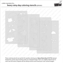 Load image into Gallery viewer, Coloring Stencils: Lawn Fawn-Beary Rainy Day