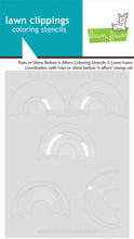 Load image into Gallery viewer, Coloring Stencils: Lawn Fawn-Rain Or Shine Before ‘N Afters