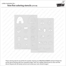 Load image into Gallery viewer, Stencils: Lawn Fawn-Hive Five Coloring Stencils