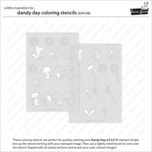 Load image into Gallery viewer, Coloring Stencils: Lawn Fawn-Dandy Day