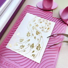 Load image into Gallery viewer, Hot Foil: Catherine Pooler Designs-Swirling Leaves Hot Foil Plate