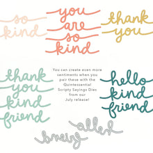 Load image into Gallery viewer, Dies: Concord & 9th-Thankful Scripty Sayings