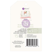 Load image into Gallery viewer, Embellishments: Prima Marketing Christmas Market, 15 Designs X 3 Each Tag Pad 2.5"x4" 45/Pkg