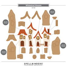 Load image into Gallery viewer, Dies: Spellbinders - Whimsical Houses Etched Dies by Vicky Papaioannou