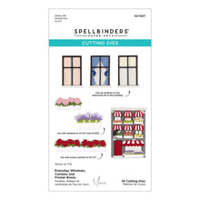 Load image into Gallery viewer, Dies: Spellbinders - Everyday Windows, Curtains and Flower Boxes Etched Dies by Yana Smakula