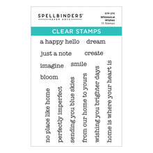 Load image into Gallery viewer, Stamps: Spellbinders - Whimsical Wishes Clear Stamp Set by Vicky Papaioannou