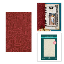 Load image into Gallery viewer, Embossing: Spellbinders-Number Field 3D Embossing Folder by Esther Glas