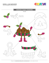 Load image into Gallery viewer, Dies: Spellbinders-DANCIN' FIGGY PUDDING ETCHED DIES