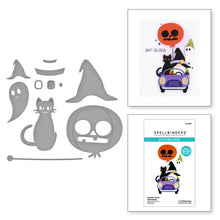Load image into Gallery viewer, Dies: Spellbinders-GNOME DRIVE HALLOWEEN ETCHED DIES