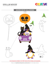 Load image into Gallery viewer, Dies: Spellbinders-GNOME DRIVE HALLOWEEN ETCHED DIES