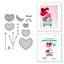 Load image into Gallery viewer, Dies: Spellbinders-GNOME DRIVE HEARTS FOR YOU ETCHED DIES