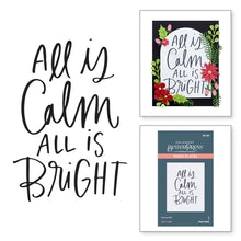 Load image into Gallery viewer, Better Press: Spellbinders-ALL IS CALM PRESS PLATE FROM THE MORE BETTERPRESS CHRISTMAS COLLECTION