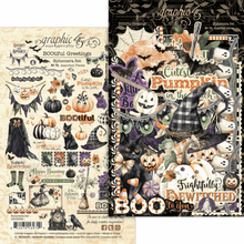Load image into Gallery viewer, Embellishments: Graphic 45-BOOtiful Greetings Ephemera Set