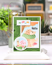 Load image into Gallery viewer, Stamps: Waffle Flower - Nesting Postage Collage Stamp Set