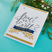 Load image into Gallery viewer, BetterPress: Spellbinders-PEACE ON EARTH PRESS PLATE FROM THE BETTERPRESS CHRISTMAS COLLECTION