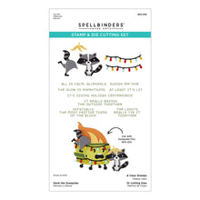 Load image into Gallery viewer, Stamp and Die Combo: Spellbinders-Deck the Dumpster Stamp & Die Set
