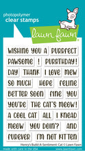 Load image into Gallery viewer, Stamps:Lawn Fawn-henry's build-a-sentiment: cat