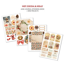 Load image into Gallery viewer, Papercrafting Kit: Ciao Bella-Hot Cocoa & Holly Junk Journal Ephemera Book A4 32/Pkg