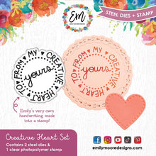Load image into Gallery viewer, Stamp and Die Combo: Emily Moore Designs-Creative Heart Set