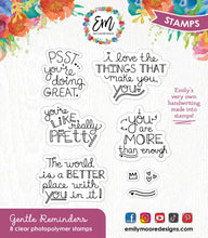 Load image into Gallery viewer, Stamps: Emily Moore Designs-Gentle Reminders