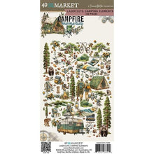 Load image into Gallery viewer, Embellishments: 49 and Market - Campfire Memories by Dennis Bruton-Camping Laser Cut Elements