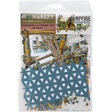 Load image into Gallery viewer, Embellishments: 49 and Market- Campfire Memories Ephemera & Frames
