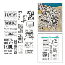 Load image into Gallery viewer, Stamps: Spellbinders-Family & Friends Clear Stamp Set by Esther Glas