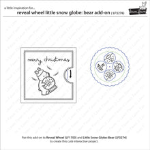 Load image into Gallery viewer, Stencils: Lawn Fawn-Reveal Wheel Little Snow Globe: Bear Add-On Set