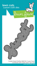 Load image into Gallery viewer, Dies: Lawn Fawn-Scripty sweet outline add-on