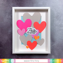 Load image into Gallery viewer, Dies: Waffle Flower-Nesting Hearts Die
