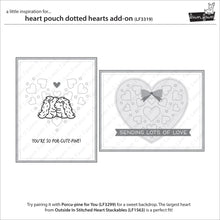 Load image into Gallery viewer, Dies: Lawn Fawn-Heart Pouch Dotted Hearts Add-On