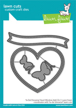 Load image into Gallery viewer, Dies: Lawn Fawn-Ta-Da! Diorama! Heart Window Add-On