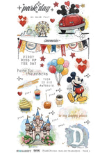 Load image into Gallery viewer, 6x12 Rub-Ons: 49 and Market-49 and Market Mouse and Co. 6 x12 Essential Rub-on Transfers