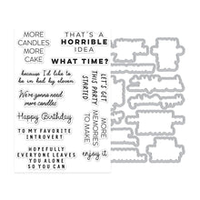 Load image into Gallery viewer, Stamps and Dies: Hero Arts-Hero Arts Birthdays Inside & Out Stamp & Cut