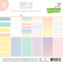Load image into Gallery viewer, 6x6 paper: Lawn Fawn-Rainbow Ever After Petite Paper Pack