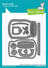 Load image into Gallery viewer, Dies: Lawn Fawn-Build-A-Drink Mason Jar Add-On