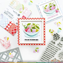 Load image into Gallery viewer, Paper: Specialty Paper: Berry Sweet Gingham Paper Pad-4.25”x5.5”