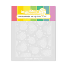 Load image into Gallery viewer, Stencils: Waffle Flower-Strawberries Background Stencil